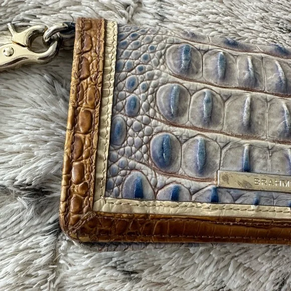 Brahmin Crocodile Embossed Wristlet Wallet - Picture 2 of 7